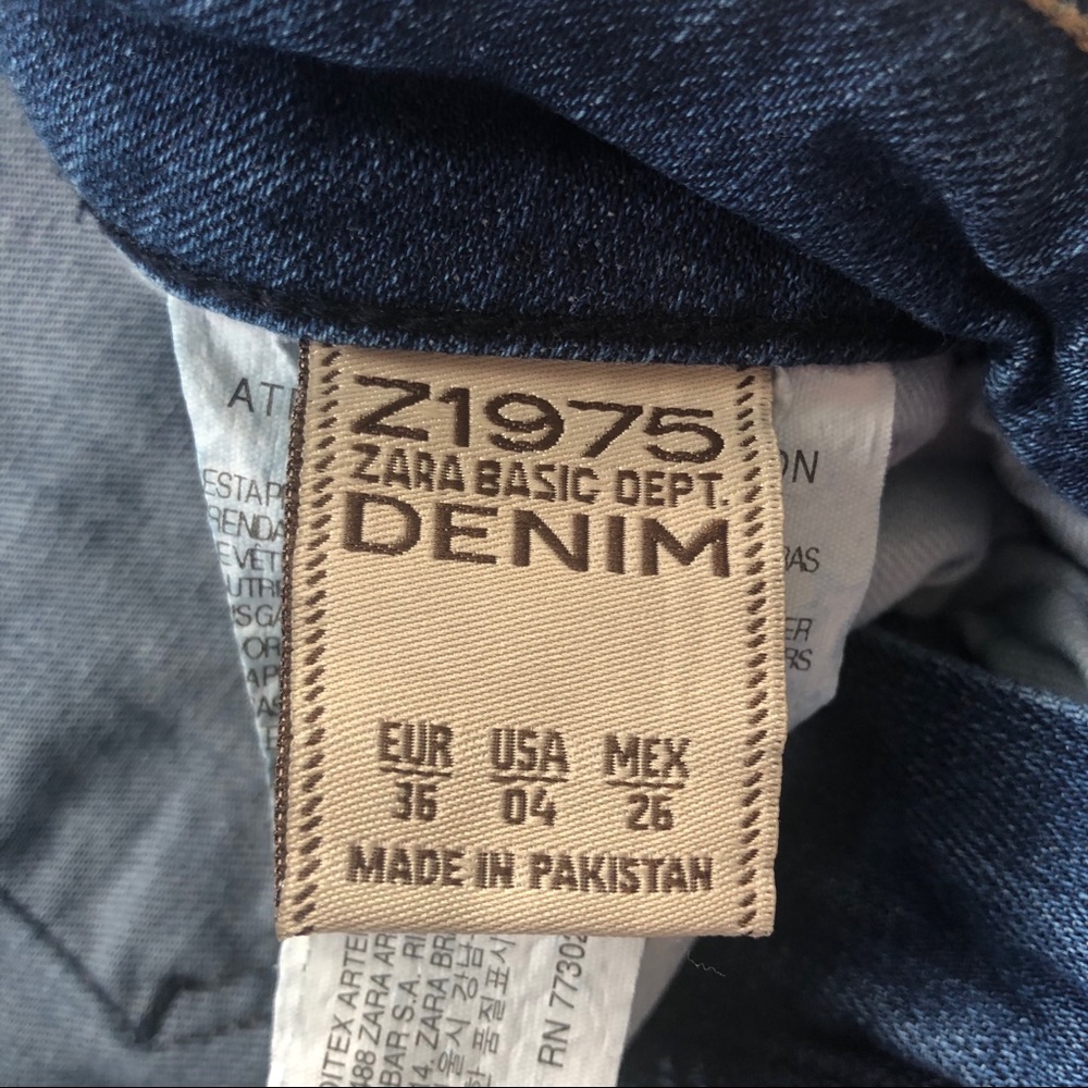 Zara 1975 Distressed Boyfriend Jean SZ 4 - Picture 6 of 6